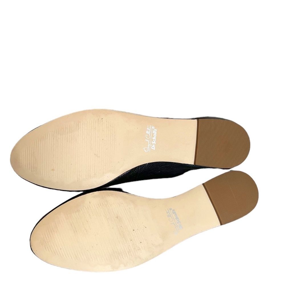 Dr. Scholl's Vixen Ballet Flats In Black Leather Size 10 - Picture 10 of 12